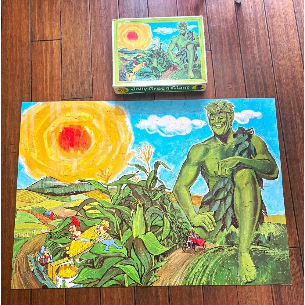 1970s Jolly Green Giant Jigsaw Puzzle 204 Pieces 2x3 Ft